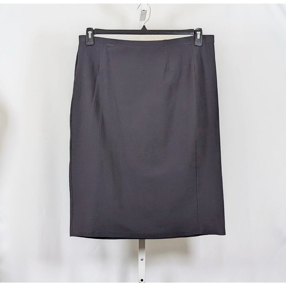 Eileen Fisher Skirt Gray Women's Size XL Viscose Blend Knee Length Pull On